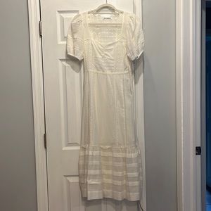 Reformation Norwich Dress Ivory NWT 2P